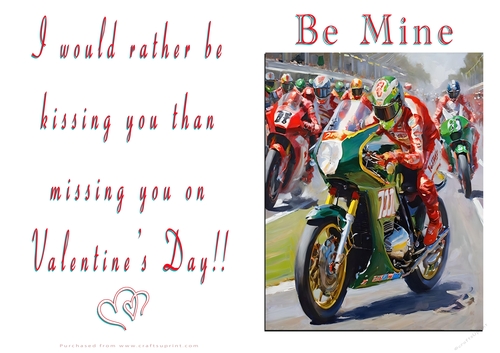 NCJP Valentines Day Card - Motorcycle Love