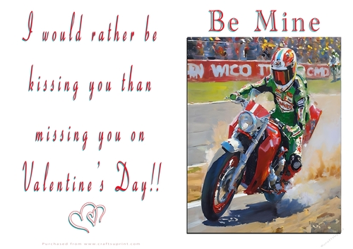 NCJP Valentines Day Card - Motorcycle Love