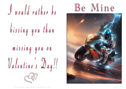 NCJP Valentines Day Card - Motorcycle Love