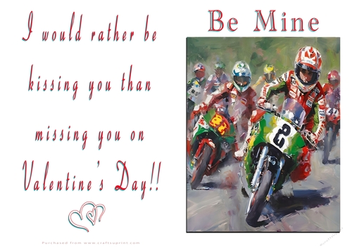 NCJP Valentines Day Card - Motorcycle Love