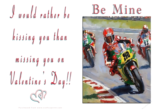 NCJP Valentines Day Card - Motorcycle Love