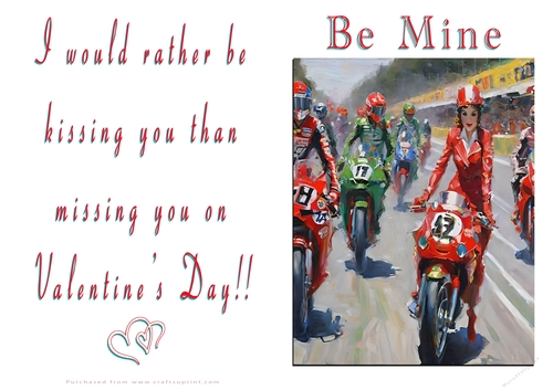 NCJP Valentines Day Card - Motorcycle Love
