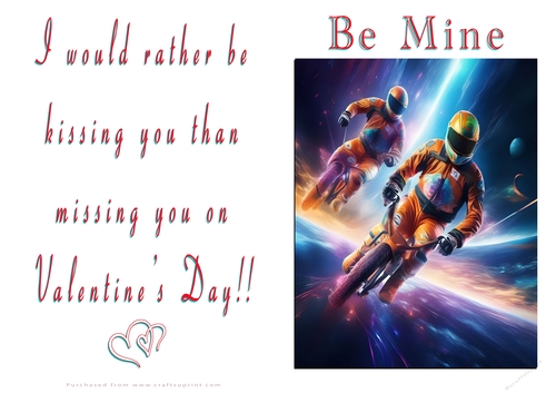 NCJP Valentines Day Card - Motorcycle Love