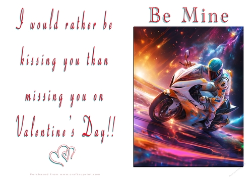 NCJP Valentines Day Card - Motorcycle Love