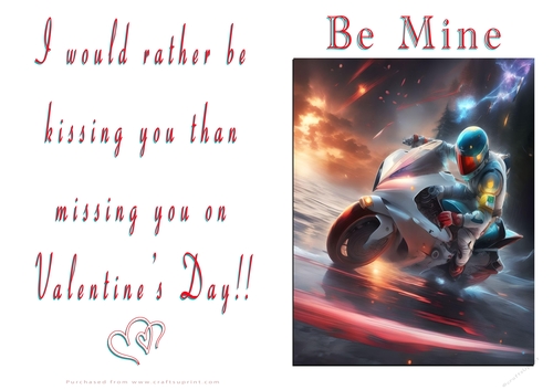 NCJP Valentines Day Card - Motorcycle Love