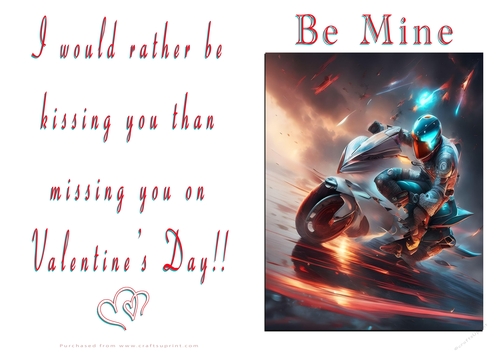 NCJP Valentines Day Card - Motorcycle Love