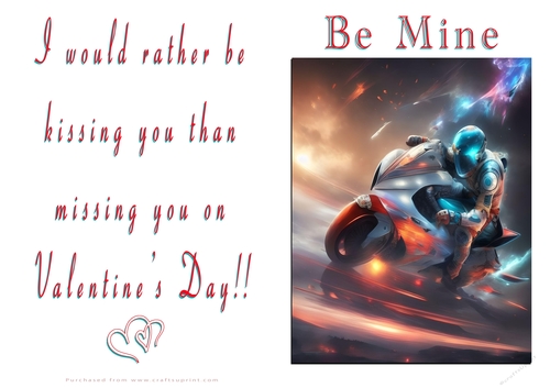 NCJP Valentines Day Card - Motorcycle Love