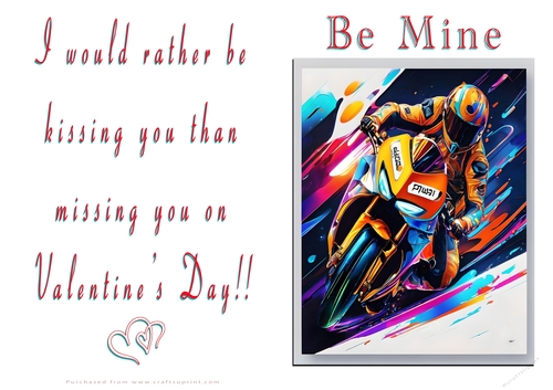 NCJP Valentines Day Card - Motorcycle Love