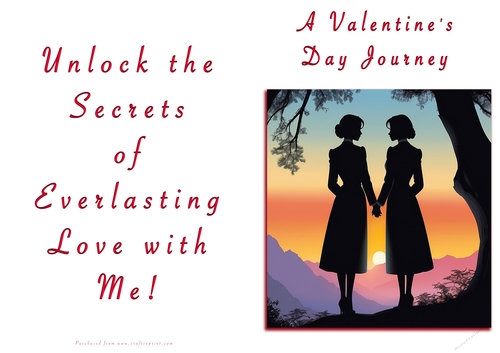NCJP Valentines Day Card - Couples Silhouette Females