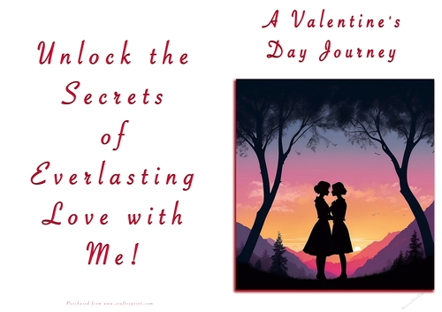 NCJP Valentines Day Card - Couples Silhouette Females