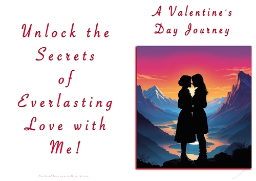 NCJP Valentines Day Card - Couples Silhouette Females