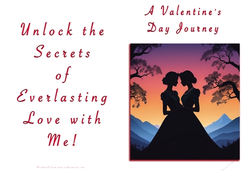 NCJP Valentines Day Card - Couples Silhouette Females