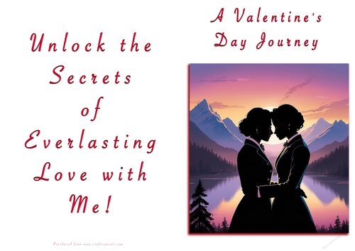 NCJP Valentines Day Card - Couples Silhouette Females
