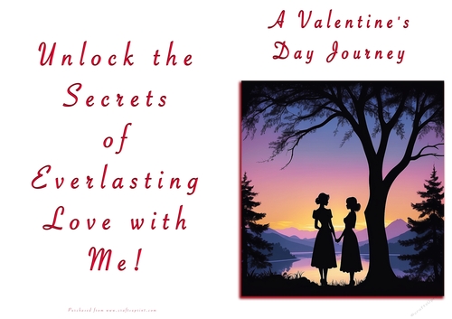 NCJP Valentines Day Card - Couples Silhouette Females