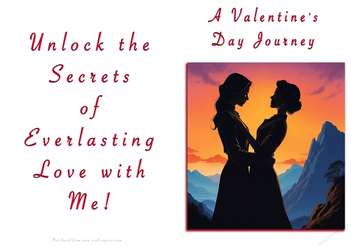NCJP Valentines Day Card - Couples Silhouette Females