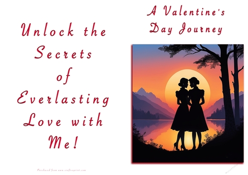 NCJP Valentines Day Card - Couples Silhouette Females