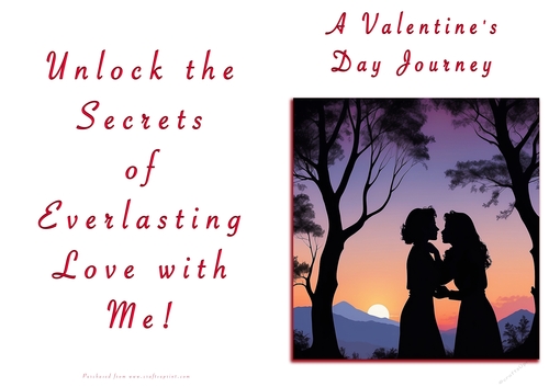 NCJP Valentines Day Card - Couples Silhouette Females