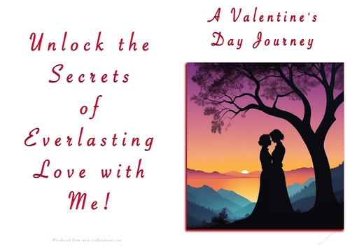 NCJP Valentines Day Card - Couples Silhouette Females