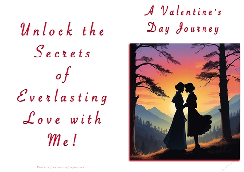 NCJP Valentines Day Card - Couples Silhouette Females