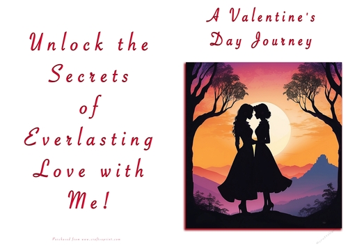 NCJP Valentines Day Card - Couples Silhouette Females