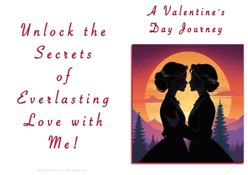 NCJP Valentines Day Card - Couples Silhouette Females