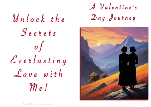 NCJP Valentines Day Card - Couples Silhouette Females