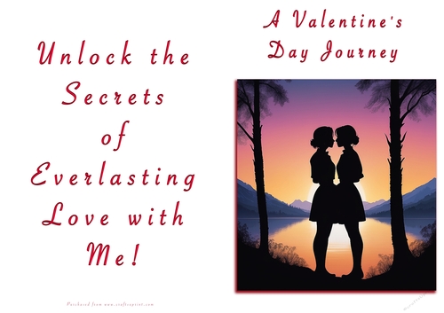 NCJP Valentines Day Card - Couples Silhouette Females