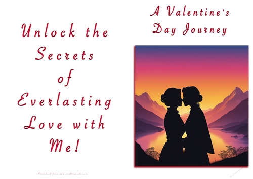NCJP Valentines Day Card - Couples Silhouette Females