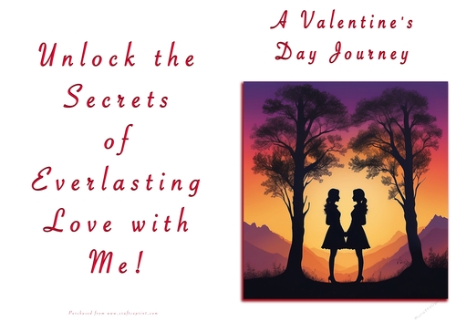 NCJP Valentines Day Card - Couples Silhouette Females