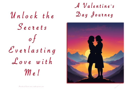 NCJP Valentines Day Card - Couples Silhouette Females