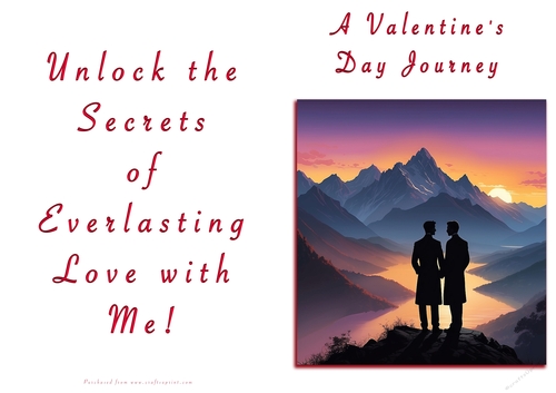 No Cut Just Print Valentines Day Card - A Valentines Day Journey