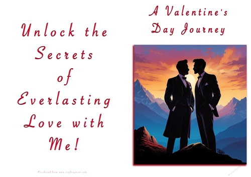 No Cut Just Print Valentines Day Card - A Valentines Day Journey