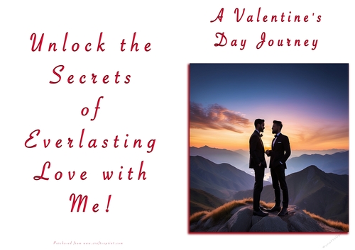No Cut Just Print Valentines Day Card - A Valentines Day Journey