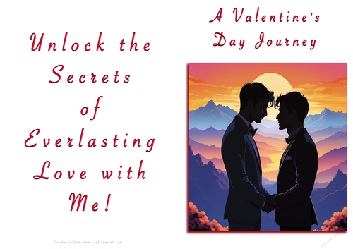No Cut Just Print Valentines Day Card - A Valentines Day Journey