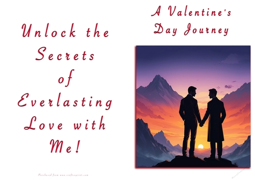No Cut Just Print Valentines Day Card - A Valentines Day Journey