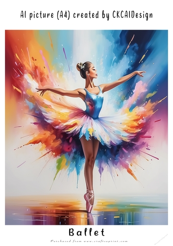 A4 AI Beautiful Fantasy Ballet Dancers - Various