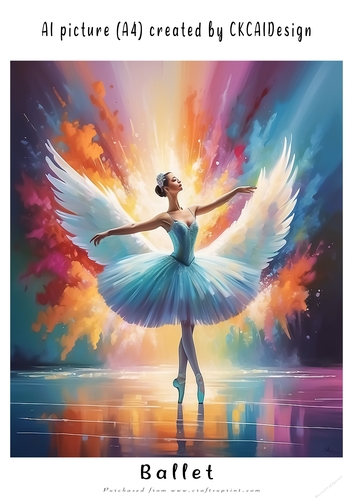 A4 AI Beautiful Fantasy Ballet Dancers - Various