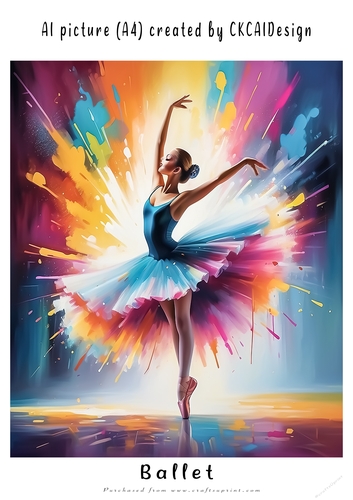 A4 AI Beautiful Fantasy Ballet Dancers - Various