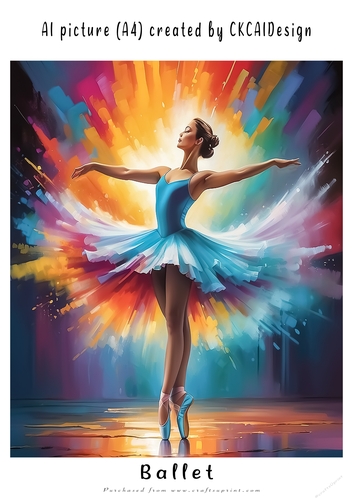A4 AI Beautiful Fantasy Ballet Dancers - Various