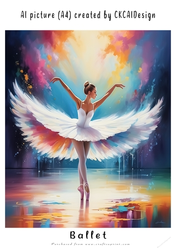 A4 AI Beautiful Fantasy Ballet Dancers - Various