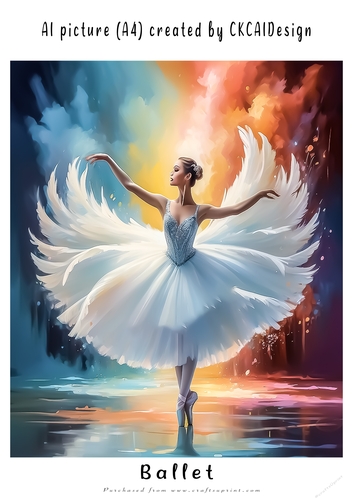 A4 AI Beautiful Fantasy Ballet Dancers - Various