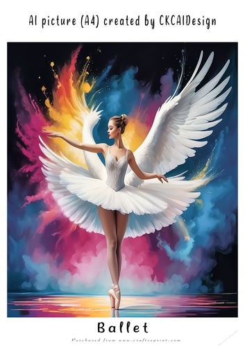 A4 AI Beautiful Fantasy Ballet Dancers - Various