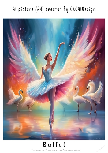 A4 AI Beautiful Fantasy Ballet Dancers - Various