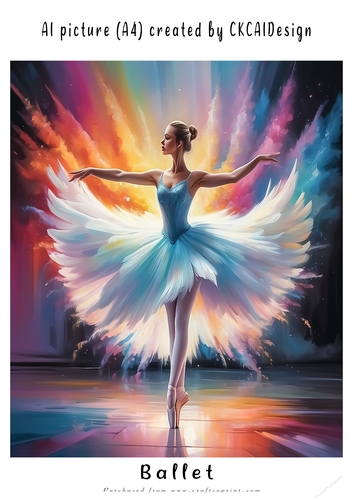 A4 AI Beautiful Fantasy Ballet Dancers - Various