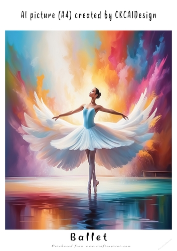 A4 AI Beautiful Fantasy Ballet Dancers - Various