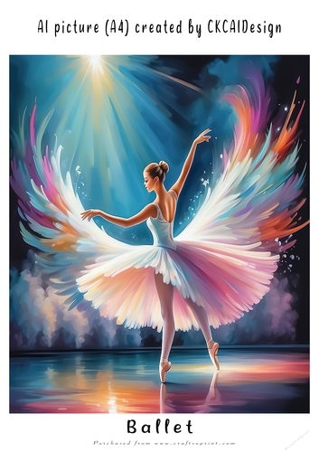 A4 AI Beautiful Fantasy Ballet Dancers - Various