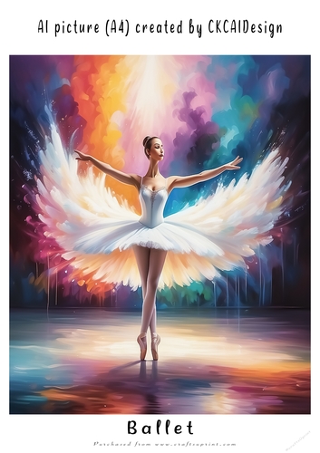 A4 AI Beautiful Fantasy Ballet Dancers - Various