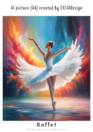 A4 AI Beautiful Fantasy Ballet Dancers - Various