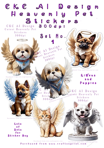 Heavenly Pets Stickers - No1