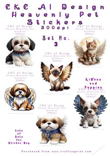 Heavenly Pets Stickers - No 3